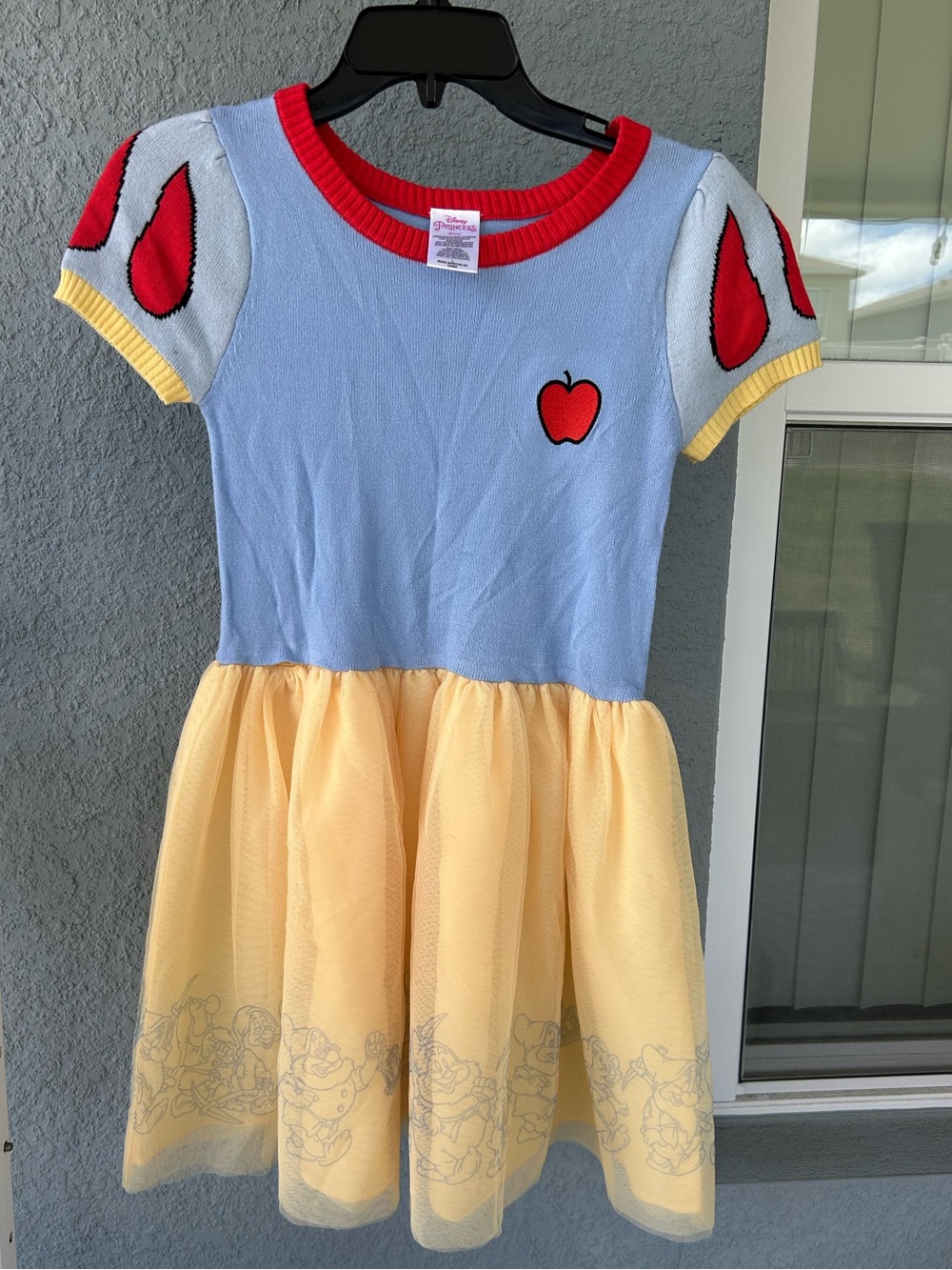 Girls' Disney Princess Snow White Seven Dwarfs Cosplay Dress Up Size L 10/12